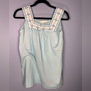 Vintage Katz babydoll tank - light blue